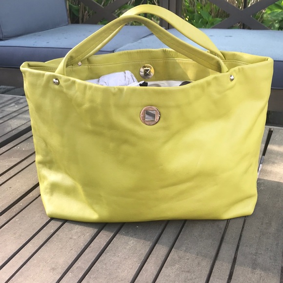 kate spade Handbags - Kate Spade Vintage Chartreuse Tote Bag